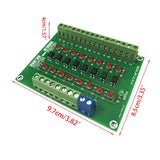 F19E 8 Channel 8bit Photoelectric Isolation Module Level Voltage Converter PNP Output PLC Signal Converter Adapter