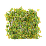 With Artificial Leaves Garden Decor Expanding Trellis Fence Privacy Protective Screen Backyard Home Strechable Outdoor Indoor