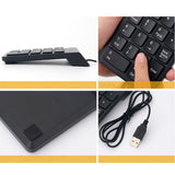 Small-size USB Wired Numeric Keypad Numpad 18 Keys Digital Keyboard for Accounting Teller Laptop Notebook Tablets