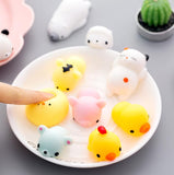 JY 50Pcs/lot Creative Cute Animal Pinch Music Tricky To Pinch Ball Decompression Vent Balls Languotu