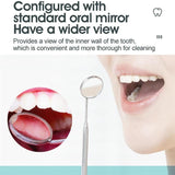 Household Electric Dental Calculus Remover Plaque Remover Tool Kit with Replacement Heads Mouth Mirror Personal Care