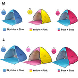 Outdoor Camping Tent Pop-up Fun-Play Tent Automatic Instant Tent UV Protection Tent Sun Shade Awning for Camping Beach Backyard