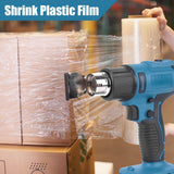 Cordless Handheld Hot Air Machine Lithium Rechargeable Heating Equipment Temperatures Adjustable Power Tool with 2 Nozzles