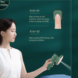 Steamer Iron For Clothes Garment Mini Handheld Wet And Dry Steamer Portable Fast-Heat Steam Iron Ironing Machine For Home Travel