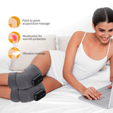 Heated Knee Massager for Joint Pain Relief Arthritis Meniscus Pain Electric Vibration Knee Brace Wrap 3 Adjustable Heat Patterns