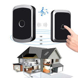 Home Security Waterproof Wireless Doorbell 100-240V 60 Rings 5 Volume Chime 300M Remote Led Light EU US UK Plug Door Bell