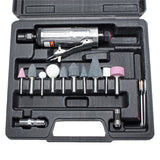 16Pcs/Set 1/4 Inch Car Air Compressor 90psi Grinder Machine Tirel Rotary Stone Tool Kit High-speed Polishing Pneumatic Tools