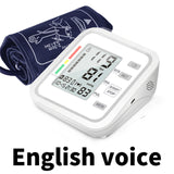 Blood Sphygmomanometers Pressure Monitor Upper Arm Automatic Voice Digital Blood Pressure Cuff Home BP Electric PR Tonometer