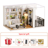 Diy Miniature Dollhouse Kit Doll House Furniture Handmade Model Room Box Toys For Children Christmas Gift Wooden House For Adult