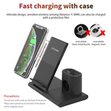 3 In 1 Phone Wireless Charger, Magnetic Vertical Fast Wireless Charging Dock Station For Iphone 13 Pro XS MAX Watch,Q600