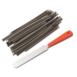 1Pcs Luthier File Stainless Steel Narrow Dual Cutting Edge Tool &amp; 24Pcs 2.9MM Acoustic Electric Guitar Fret Wire Set