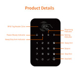 433Mhz Wireless Touch Keyboard 5Pcs RFID Card Arm Or Disarm Password Keypad For Tuya Smart Home Security Alarm System