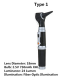 Carevas Fiber Optic LED Otoscope 3X True View Full Spectrum Home Physician Ear Care Diagnostic Set for Adult Children Kids