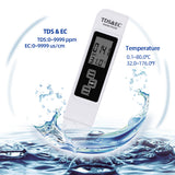3 in 1 Water Quality Tester Water Quality Analyzer Detector TDS/EC/Temperature 5Mins Auto Shut Down Design/ Reading Locking