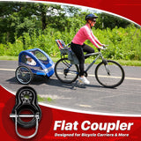 Dropship-2 Pcs Coupler Hitch Attachments for Instep and Schwinn Bike Trailers, Flat and Angled Couplers for Bicycle Carriers
