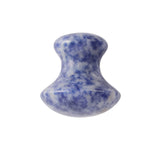 Natural Gouache Scraper Blue White Dot Jade Mushroom Facial Massager Gua Sha Stone Body Slimming Eye Massage Anti-Wrinkle Beauty