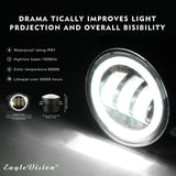 Hot Sales 12-30V 30W IP67 Auto 4" 4 Inch 4inch offroad Car LED Fog Light for Jeep Wrangler Jk Offroad
