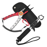 Aluminum Alloy Fishing Pliers Grip With weighing Fish Grip Lip Clamp Grabber Hook Remover Cutter Fishing Braid Line Scissors