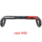 Bike UD Carbon Road Handlebar Bicycle out Winding Handlebars 31.8mm Red/Black/Silver Carbon Handlebars bent bar 400/420/440