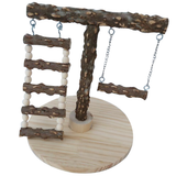 Parrot Swing Pet Bird Play Stand Cage Rocking Chair Parrot Standing Rod Climbed Ladder for Small Pet