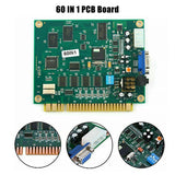 60 In 1 Multicade PCB Board Arcade Classic Game Board CGA VGA Output Game Board Horizontal Durable For Jamma Arcade