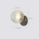 Nordic Led Wall Moon Lamp Iron Modern Decorative Stairs Led Light Home Bedside Round Glass Wall Lights Wood Applique Murale E27