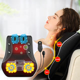 Electric Heating Massage Pillow Head Shoulder Back Neck Massager Kneading Relaxation Body Shiatsu Vibrate Health Care Equipment