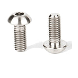 Dropship-6Pcs Titanium TC4 Bolts M5X12mm Hex Head for Bicycle Bottle Cage Install T MTB Mountain Bike Ti Parts Screws