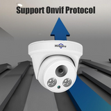 HC615-P-3.6 5MP 1920P POE IP Camera H.265 Audio Dome Camera ONVIF Motion Detections For PoE NVR App View