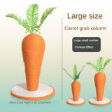 Pet Toys Cat Scratching Board Scratching Post Carrot Shape Cat Scratcher Tree for Cats Climbing Indoor Claws Care Sisal Rope