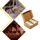 12pcs Spa Energy Stone Cold And Hot Compress Essential Oil Comfortable Health Care Crude Massage Stone