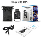 HD 200X Magnification Portable Mobilephone Microscope With CPL Biological Science Microscope Macro Lenses for All Smartphones