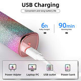 2 IN 1 Rechargeable Electric Eyebrow Trimmer Epilator Female Body Facial Lipstick Shape Hair Removal Mini Painless Razor Shaver