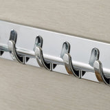 5 Hooks Suction Cup Wall Hanger Vacuum Rack ABS Vacuum Sucker Towel Rack Washroom Sundries Storage Hook Bathroom Organizer