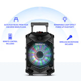 NEW Shinco Powerful Speaker System DJ Light Speakers with High Power Column 12-inch Woofer Portable Karaoke Speaker with