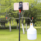 Lamp Bracket Detachable Lantern Stand Lamp Camping Lamp Bracket Lamp Holder Dual Hanger Lamp Holder Portable Camping Accessory