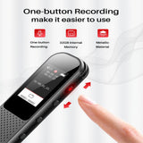 Digital Voice Recorder Noise-cancelling Ultra-long Battery Life High-definition Speakers Dual-microphone Multi-function Recorder