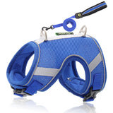 Dog harness leash Nylon Adjustable for dogs vest collar small large Chihuahua husky With Safety Reflective Strip dog accessories