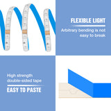 RGB 2835 LED Light Strip 12V Ribbon LED Lamp Tape RGB Flexible Lamps 5M 10M 15M 20M TV BackLight For bedroom Wall Decor Lighting