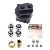 Male Sandwich Fitting Adapter Kit 3/4-16 M20 x1.5 Oil Filter Cooler Sandwich Oil Filter Relocation