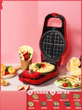 220V Non-stick Electric DIY Breakfast Machine Multifunctional Household Donut Waffle Cake Maker With 9 Plates EU/UK/AU Plug