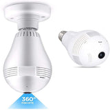 960P Wifi 360 Degree Panoramic Camera E27 Bulb Wireless Home Security Video Surveillance Camera Night Version Two Way Audio