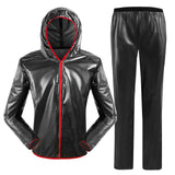 MTB Bike Cycling Jacket Sets Men Women Waterproof Windproof Raincoat Reflective Jersey Pants Suit Bicycle Clothing Ropa Ciclismo