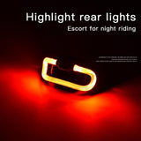 2020 New Creative Waterproof Outdoor Endless Runway Cycling Taillight 200 Meters Safety Warning Light Cycling Parts Bike Light