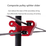 Metal Splitter Slider Composite Pulley Bow And Arrow Archery General Auxiliary String Protection Tool Accessories