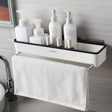 Bathroom Accessories Racks Wall-Mounted Free-Perforation Toilet Shower Room Towel Rack Kitchen Vanity Multi-Function Storage