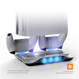 Cooling Fan For PS5 Vertical Stand Base For PS5 Dual Controller Gamepad Console Charging Station Cooler Fan Earphone Holder