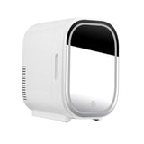 8L Mini Makeup Fridge Portable Cosmetic Refrigerator Compact Glass Panel Led Light Cooler Warmer Freezer Home Car Use