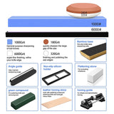 Whetstone Set, Premium Whetstone Whetstone 2 Sides Grit 1000/6000 Water Stone, Axe/Axe Whetstone 180/320 Grit