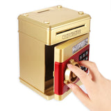 Safety Electronic Password Chewing Coin Cash Deposit Machine Gift for Children Kids Electronic Piggy Bank ATM Password Money Box